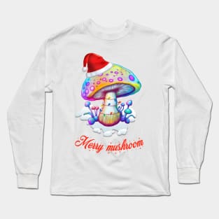 Vintage Merry Mushroom Lovers Long Sleeve T-Shirt